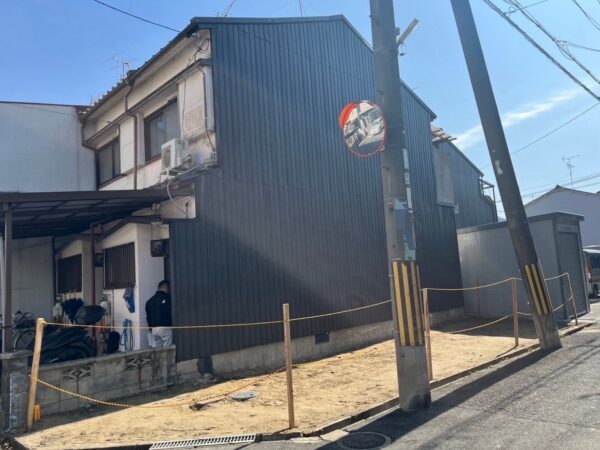 大阪府四條畷市長屋切り離し工事